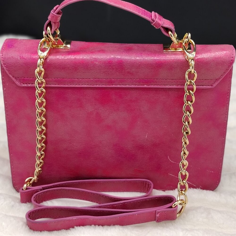 Steve Madden Nessa Pink Fuchsia Top Handle Crossbody Handbag - Picture 6 of 9